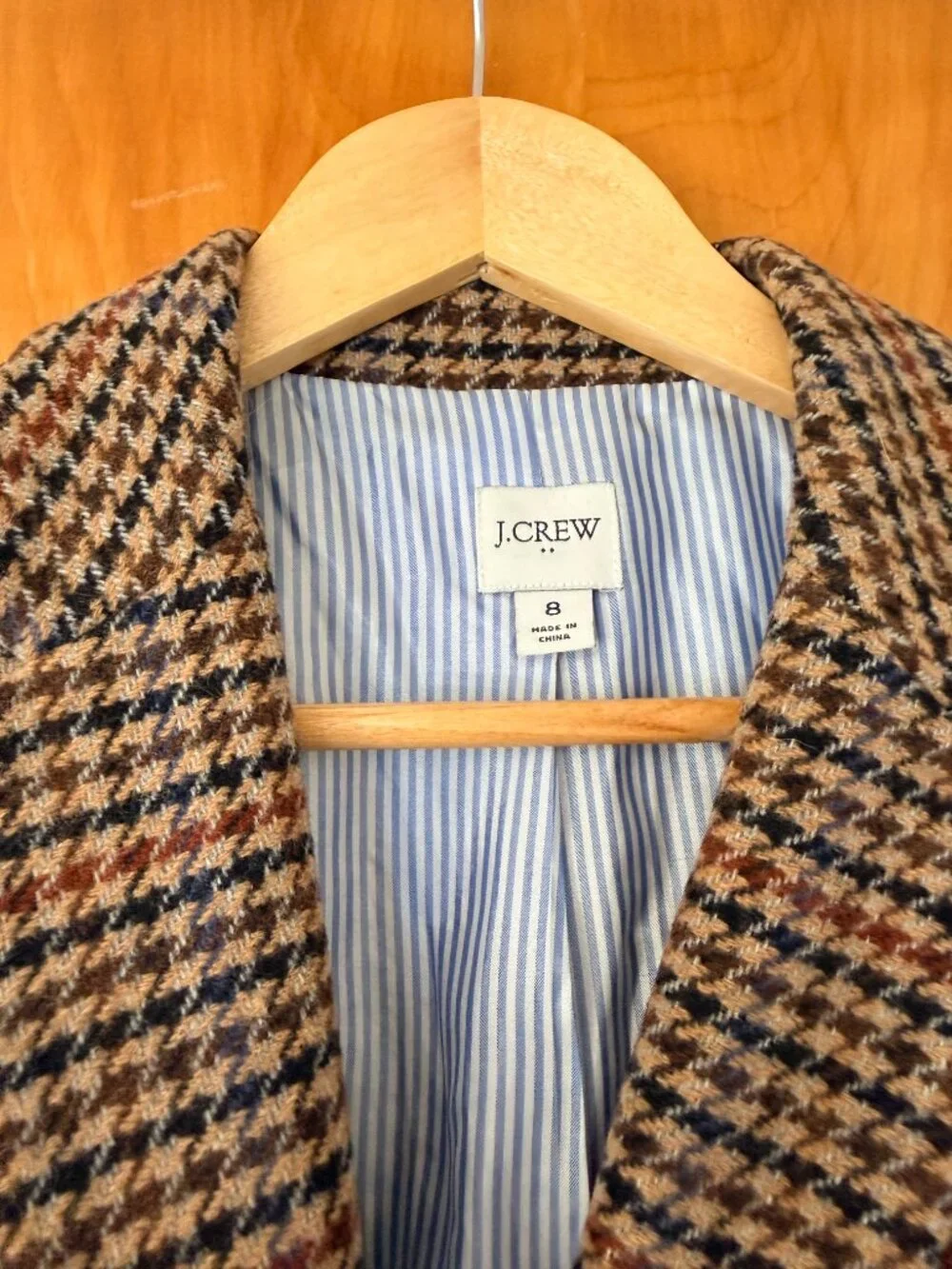 J Crew Houndstooth Blazer Size 8